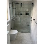 Sero-Frameless Sliding Door Wall to Wall 2 panels Set up Shower Screen 1251-1300*2000H Sero-Frameless Sliding Door Wall to Wall 2 panels Set up Shower Screen 1251-1300*2000H